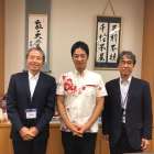 ラグビーがつないでくれたご縁―「敬天愛人」の前で